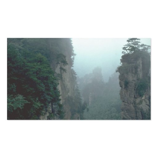 National forest park, Wuling Mountain, Hunan provi Business Card Templates (back side)