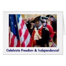 National Freedom Flag Greeting Cards