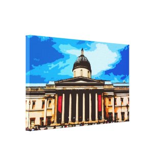 National gallery in London, UK Stretched Canvas Print
