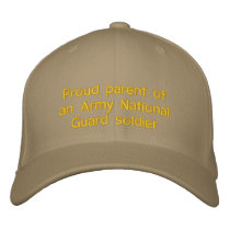 National guard embroidered hats