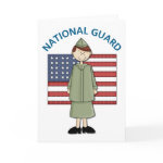 National Guard Female Customizable Greeting Cards