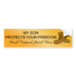 (National Guard) My Son Protects Your Freedom Bumper Stickers