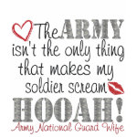 National Guard Scream HOOAH Tee Shirt