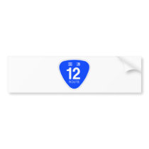 National highway 12 line - national highway sign n bumper sticker