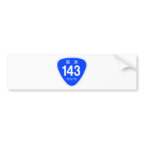 National highway 143 line - national highway mark bumper stickers