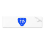 National highway 219 line - national highway sign bumper sticker