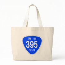 National highway 395 line - national highway sign tote bags