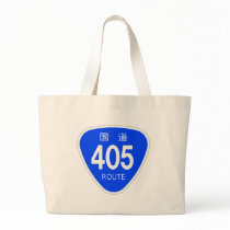 National highway 405 line - national highway sign canvas bags