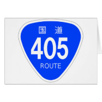 National highway 405 line - national highway sign card