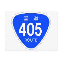 National highway 405 line - national highway sign post cards