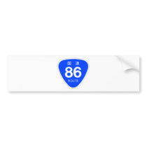 National highway 86 line - national highway sign bumper sticker
