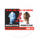National HIV Testing Day stickers