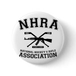 National Hockey and Rifle Association Button