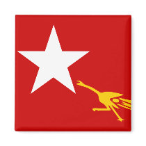 National League For Democracy, Myanmar flag Fridge Magnets