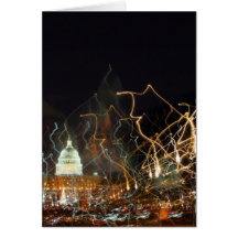 National Mall celebrating holiday photo Cards