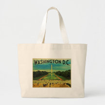 National Mall Washington D.C. Canvas Bags