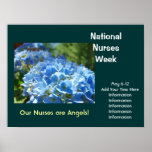 National Nurses Week poster Celebrations Add Text