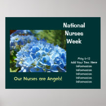 National Nurses Week poster Celebrations Add Text