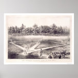 National Pastime Baseball 1866 Print