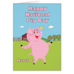 National Pig Day March 1st Cards