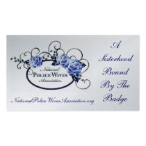 National Police Wives Association Referral Card business cards