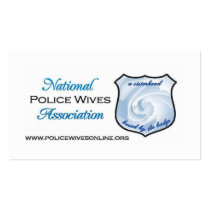 National Police Wives Association Referral Cards business cards