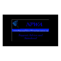 National Police Wives Association Referral Cards business cards