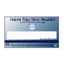 National Police Wives Association Referral Cards business cards