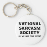 National Sarcasm Keychain