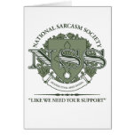 National Sarcasm Society Greeting Cards