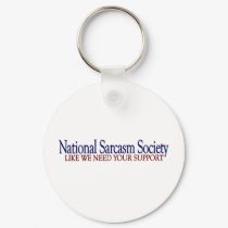 National Sarcasm Society keychains