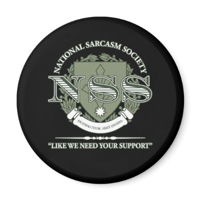 National Sarcasm Society Fridge Magnets by strk3