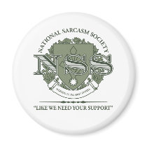 National Sarcasm Society magnets by strk3 National Sarcasm Society magnets