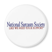 National Sarcasm Society Refrigerator Magnets