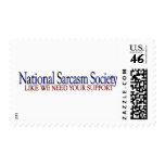 National Sarcasm Society Postage Stamp