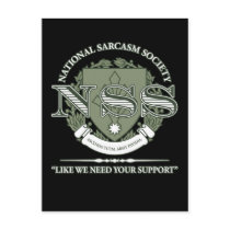 National Sarcasm Society postcards by strk3 National Sarcasm Society postcards