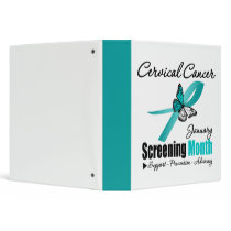 National Screening January Month - Cervical Cancer Vinyl Binders