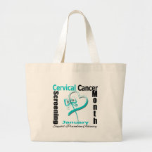 National Screening Month - Cervical Cancer Tote Bag