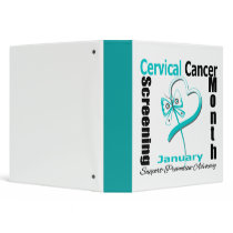 National Screening Month - Cervical Cancer 3 Ring Binders