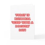 National 'Sleep With a Doctor' Day cards