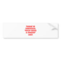National 'Sleep With a Gamer' Day bumper stickers