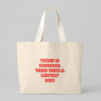 National 'Sleep With a Lawyer' Day Canvas Bag