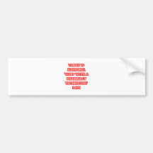 National 'Sleep With a Pharmacy Technician' Day Bumper Sticker