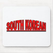 Nationalities - "South Korean" mousepads