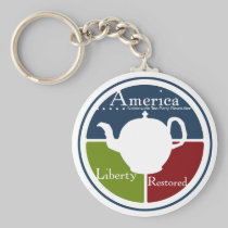 Nationwide Tea Party Revolution keychain keychains