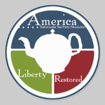 Nationwide Tea Party Revolution sticker stickers