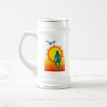 Native Aboriginal in front of a gold sun Coffee Mug