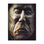 Native Aboriginal Woman Wood Carving Post Cards