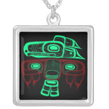 Native American Art: Tlingit thunderbird Pendant