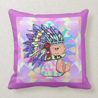 Native American Baby Throw Pillows